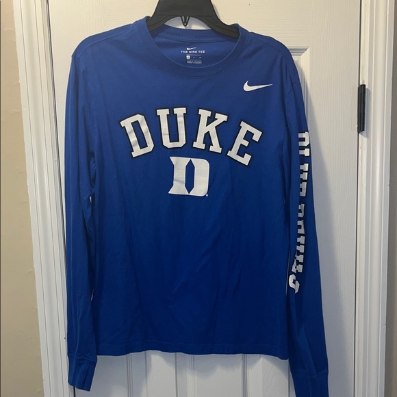 Nike Men's Blue Duke Long Sleeve Tee - Picture 1 of 6